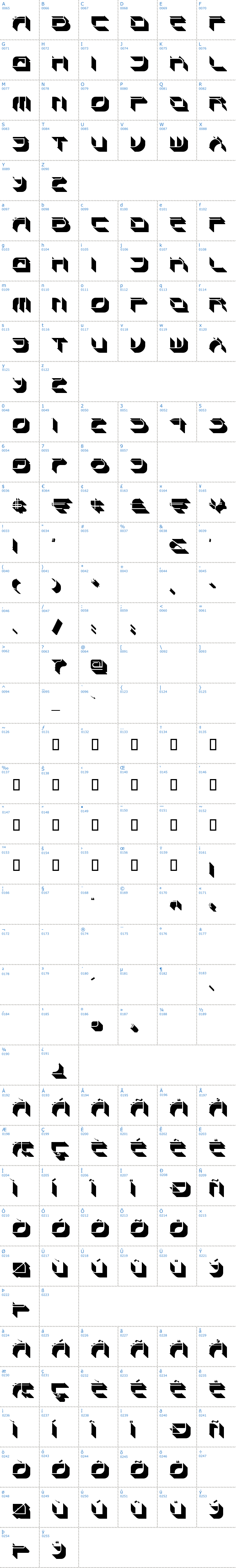 Vollständige Schriftzeichen bersicht: Spondulix NF Schriftart