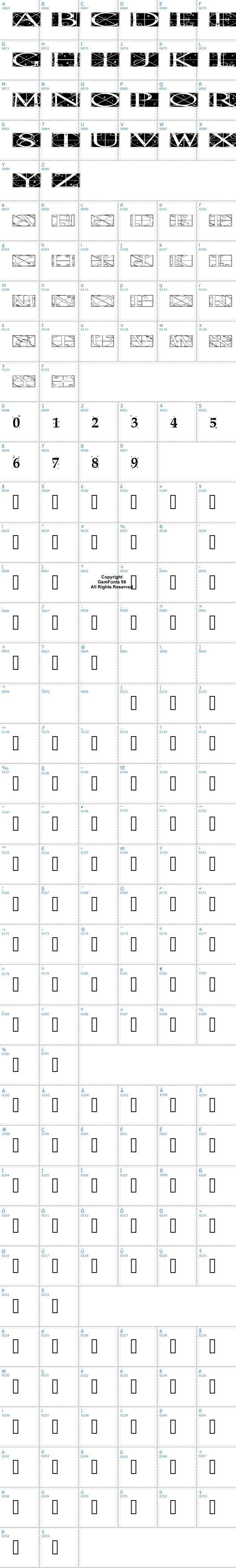 Vollständige Schriftzeichen bersicht: Time Pundits Schriftart