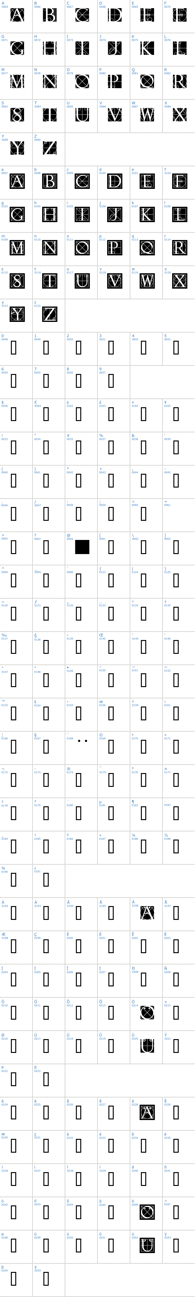 Vollständige Schriftzeichen bersicht: Rodgauer One Schriftart