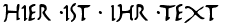 Ihre Vorschau von der Schriftart Marathon