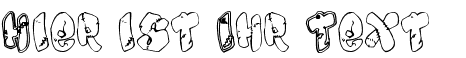 Ihre Vorschau von der Schriftart Chankenstein