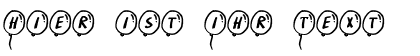 Ihre Vorschau von der Schriftart Party Balloons