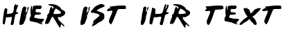 Ihre Vorschau von der Schriftart I Want my TTR!