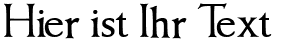Ihre Vorschau von der Schriftart Imperator