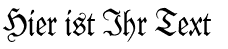 Ihre Vorschau von der Schriftart KlausB Fraktur