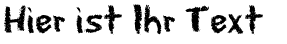 Ihre Vorschau von der Schriftart EraserDust
