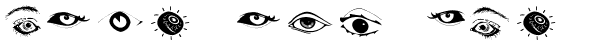 Ihre Vorschau von der Schriftart Eyes