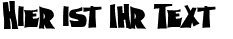 Ihre Vorschau von der Schriftart Nightmare