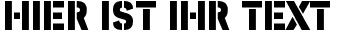 Ihre Vorschau von der Schriftart ICBM SS-20