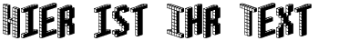 Ihre Vorschau von der Schriftart Blox BRK