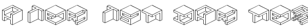 Ihre Vorschau von der Schriftart Qbicle