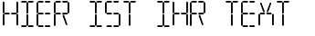 Ihre Vorschau von der Schriftart Transponder