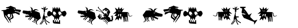 Ihre Vorschau von der Schriftart Animalia Scissored