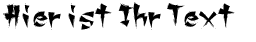 Ihre Vorschau von der Schriftart Chang Chang