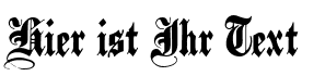Ihre Vorschau von der Schriftart Black Family