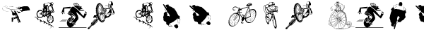 Ihre Vorschau von der Schriftart Cycling