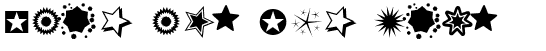 Ihre Vorschau von der Schriftart Pizzadude Stars