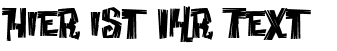 Ihre Vorschau von der Schriftart Creaky Frank