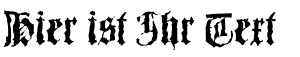 Ihre Vorschau von der Schriftart Barlos Random