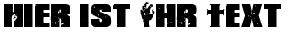 Ihre Vorschau von der Schriftart Shaun of the Dead