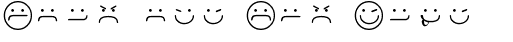 Ihre Vorschau von der Schriftart Smileyface