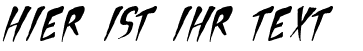 Ihre Vorschau von der Schriftart Apocalypse