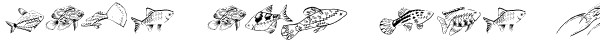 Ihre Vorschau von der Schriftart Fishing