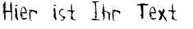 Ihre Vorschau von der Schriftart Tetanus
