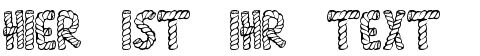 Ihre Vorschau von der Schriftart Alpha Rope