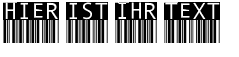 Ihre Vorschau von der Schriftart BarMKode