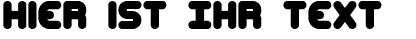 Ihre Vorschau von der Schriftart Corpulent Caps BRK