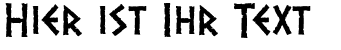 Ihre Vorschau von der Schriftart Dalek