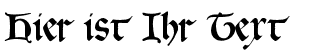Ihre Vorschau von der Schriftart Gotica Bastard