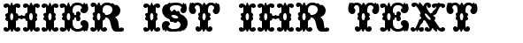 Ihre Vorschau von der Schriftart Wild West