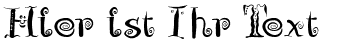 Ihre Vorschau von der Schriftart Zeit Geisterbahn