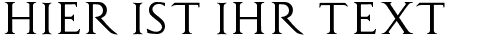Ihre Vorschau von der Schriftart Capitalis TypOasis