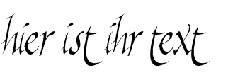Ihre Vorschau von der Schriftart Killigraphy