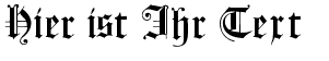 Ihre Vorschau von der Schriftart FlyingHollander