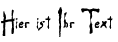 Ihre Vorschau von der Schriftart Apocalypse Now
