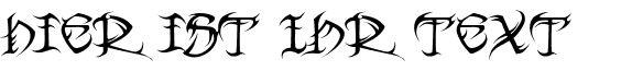 Ihre Vorschau von der Schriftart Tribal