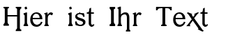 Ihre Vorschau von der Schriftart Vengeance
