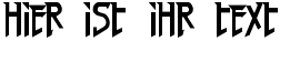 Ihre Vorschau von der Schriftart Red Right Hand