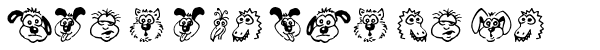 Ihre Vorschau von der Schriftart Kims Toons