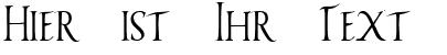 Ihre Vorschau von der Schriftart Vespasiano