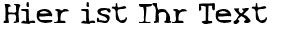Ihre Vorschau von der Schriftart SF Espionage