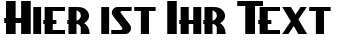 Ihre Vorschau von der Schriftart Chippewa Falls NF
