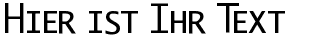 Ihre Vorschau von der Schriftart Berlin Small Caps