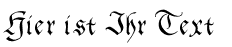 Ihre Vorschau von der Schriftart Ginko Fraktur