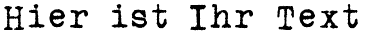 Ihre Vorschau von der Schriftart urania cz