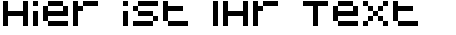 Ihre Vorschau von der Schriftart BitDust One